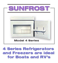 Sun Frost - Travel Refrigerator/Freezer. Custom Designed. Model 4 Series